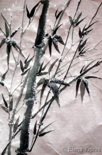 01 - Bambus im Schnee